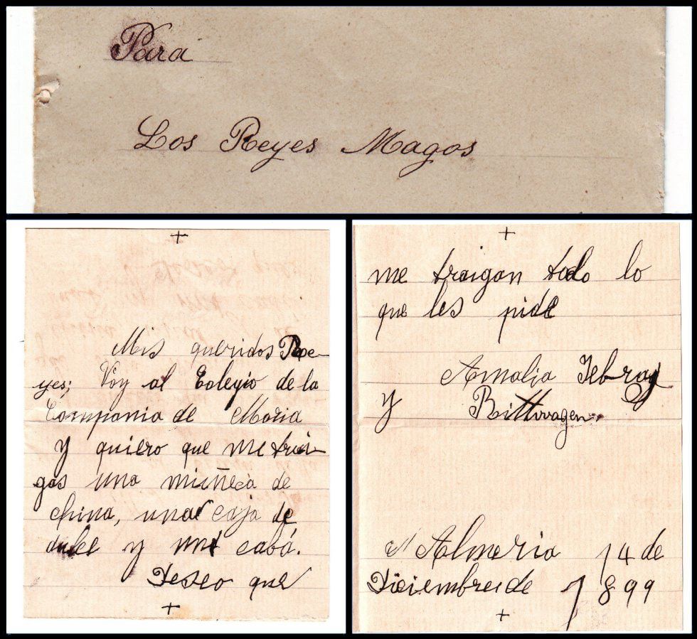 Carta Reyes Magos 1899