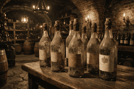 botellas de vino antiguas